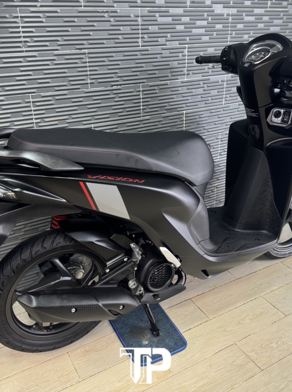 Honda Vision Đen Nhám Thể Thao Bánh lớn New 